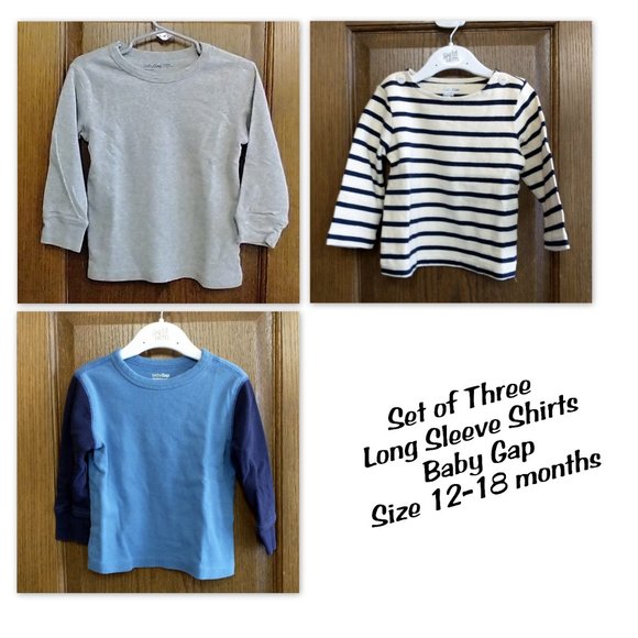 GAP Other - 12-18m Baby Gap Long Sleeve Shirt Bundle